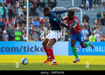 MENDOZA, ARGENTINIEN - 25. MAI: Ousmane Camara von Frankreich bei der FIFA U20-Weltmeisterschaft Argentinien 2023 gegen Frankreich gegen Gambia Stockfoto