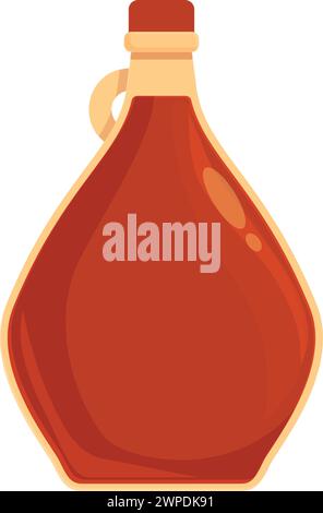 Ahornsirup Topf Icon Cartoon Vektor. Süßes Produkt. Zutaten für Kochzucker Stock Vektor