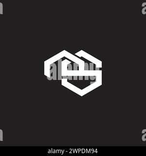 Letter ms-Logo-Vektor des Hausdachs Stock Vektor