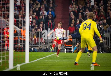 München Deutschland. März 2024. Joshua Kimmich (München) FC Bayern München - Lazio Rom 05.03.2024 Urheberrecht (nur für journalistische Zwecke) von : Stockfoto