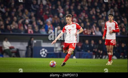 München Deutschland. März 2024. Joshua Kimmich (München) FC Bayern München - Lazio Rom 05.03.2024 Urheberrecht (nur für journalistische Zwecke) von : Stockfoto