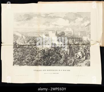 Schlacht von Montebello am 20. Mai 1859; Linton, Henry Duff (1815–1899), Doré, Gustave (1832-1883), Baumann, Alexis; 1859 (1859-00-00-1859-00); Stockfoto