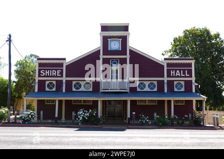 Historisches Rathaus in Surat Queensland Australien Stockfoto