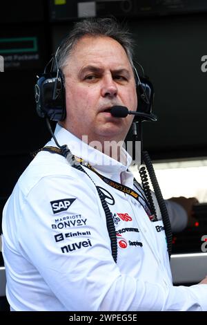 Dschidda, Saudi-Arabien. März 2024. Ron Meadows (GBR) Mercedes AMG F1 Sporting Director. 07.03.2024. Formel-1-Weltmeisterschaft, Rd 2, Grand Prix Von Saudi-Arabien, Dschidda, Saudi-Arabien, Übungstag. Das Foto sollte lauten: XPB/Alamy Live News. Stockfoto
