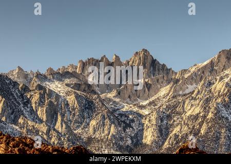 High & Mighty Mt. Whitney Peaks Oben Stockfoto