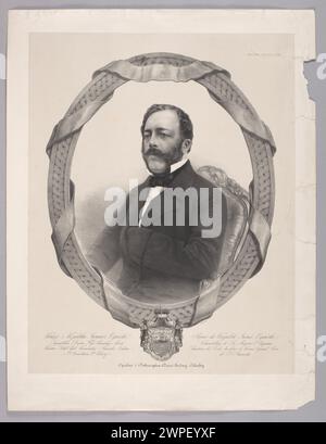 Porträt von Ireneusz Ogi Lassalle, Emile (1813-1871), Lemertcier, Benard et Cie (Paris um 1862 (1860-00-1864-00-00); Stockfoto