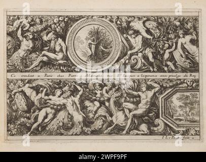 Frieze-Projekte; Le Pautre, Jean (1618-1682), Mariette, Pierre (1634-1716; m.); ca. 1660-OK. 1670 (1601-00-00-1700-00-00); Stockfoto