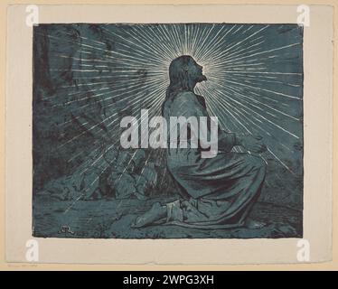 Christus betet auf dem Ölberg; Thoma, Hans (1839-1924); 1893 (1893-00-00-1893-00); Stockfoto