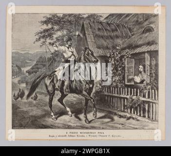 Wasserdichte Reproduktion: Juliusz Kossak (1824-1899), von Wincenty Pie; Z: "K Osy" 1880, Nr. 800 (28 PAMIKNIK), S. 273; Unknown, Gorazdowski, Edward (1843-1901), K Osy (Warschau; Magazin; 1865-1890); 1880 (1845-00-00-1870-00); Stockfoto