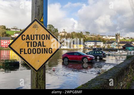 Küstenfluten in Bantry, West Cork, Irland. Stockfoto