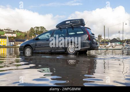 Küstenfluten in Bantry, West Cork, Irland. Stockfoto