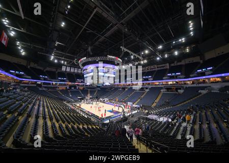 Minneapolis, Minnesota, USA. März 2024. Eine große Aufnahme des Target Center beim TIAA Big10 Frauen Basketballturnier 2024 im Target Center am 7. März 2024. (Kreditbild: © Steven Garcia/ZUMA Press Wire) NUR REDAKTIONELLE VERWENDUNG! Nicht für kommerzielle ZWECKE! Stockfoto