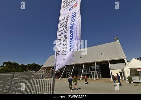 Carrara, Tuscany, Italien, 21. April 2023, im Carrara Exhibition Centre, 4x4Fest, die Messe-Veranstaltungen für 4x4 Offroad Welt in Italien Credit: Paolo Maggiani/Alamy Stockfoto