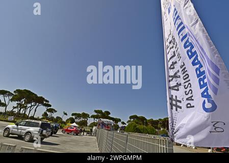 Carrara, Tuscany, Italien, 21. April 2023, im Carrara Exhibition Centre, 4x4Fest, die Messe-Veranstaltungen für 4x4 Offroad Welt in Italien Credit: Paolo Maggiani/Alamy Stockfoto