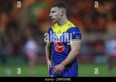 Kingston upon Hull, Großbritannien. März 2024. George Williams von Warrington Wolves während des Spiels der Betfred Super League Runde 4 Hull KR gegen Warrington Wolves im Sewell Group Craven Park, Kingston upon Hull, Vereinigtes Königreich, 7. März 2024 (Foto: Alfie Cosgrove/News Images) in Kingston upon Hull, Vereinigtes Königreich am 7. März 2024. (Foto: Alfie Cosgrove/News Images/SIPA USA) Credit: SIPA USA/Alamy Live News Stockfoto