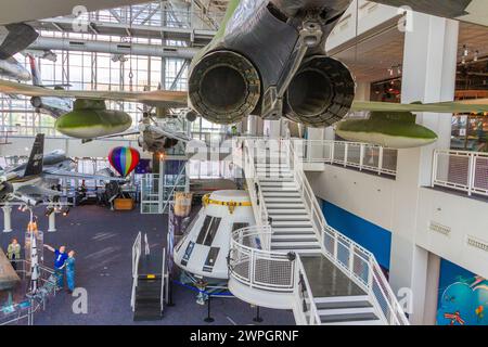 Das Virginia Air and Space Center Museum in Hampton Roads, Virginia. Stockfoto