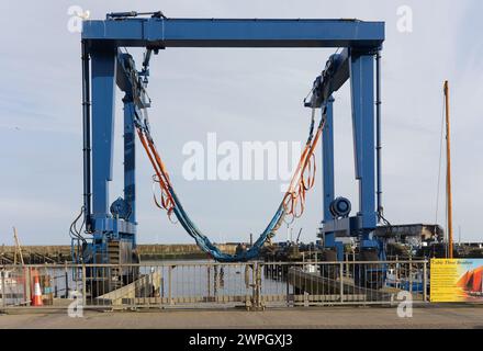 Bridlington Seaside Town and Harbour in the East Riding oder Yorkshire UK, Strände, Hafen, North Sands, South Beach und Promenade Stockfoto