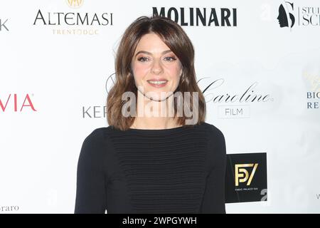 Italien. März 2024. Barbara Ronchi während des Fotorufs für die Afrodite Awards am 07. märz 2024 im Cinema Barberini, Rom, Italien Credit: Live Media Publishing Group/Alamy Live News Stockfoto