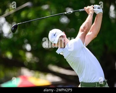 Orlando, FL, USA. März 2024. Rory Mcllroy aus Nordirland während der ersten Runde des Arnold Palmer Invitational präsentiert von Mastercard im Arnold Palmer's Bay Hill Club & Lodge in Orlando, FL. Romeo T Guzman/CSM/Alamy Live News Stockfoto