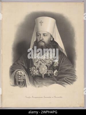 Porträt des litauischen Metropoliten Josif Siemaszka und Vilnius; Lafosse, Jean Baptiste Adolphe (1810-1879), Lemertcier, Rose Joseph (Paris Post 1858 (1858-00-1883-00); Stockfoto