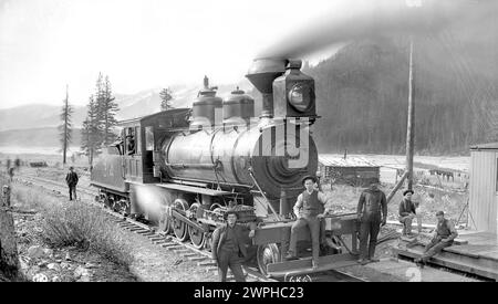 Schwerer Motor, Canadian Pacific Railways Motornummer 314, ca. 1920er Jahre, Rockies, Westkanada Stockfoto