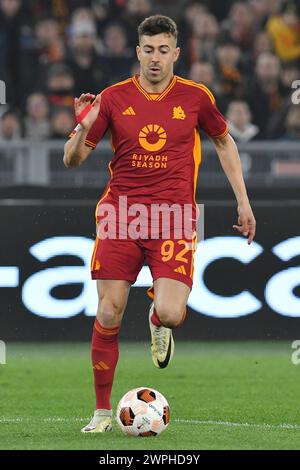 Roma, Latium. März 2024. Stephan El Shaarawy von AS Roma während des Spiels der UEFA Europa League AS Roma gegen Brighton & Hove Albion im Olimpico-Stadion in Rom, Italien, 7. märz 2024. Quelle: massimo insabato/Alamy Live News Stockfoto