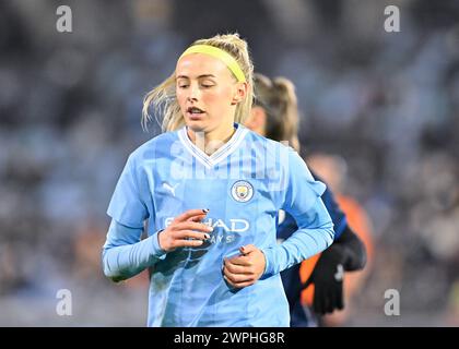 Manchester, Großbritannien. März 2024. Chloe Kelly von Manchester City Women, während des FA Women's League Cup Halbfinalspiels Manchester City Women gegen Chelsea FC Women im Joie Stadium, Manchester, Vereinigtes Königreich, 7. März 2024 (Foto: Cody Froggatt/News Images) in Manchester, Vereinigtes Königreich am 7. März 2024. (Foto: Cody Froggatt/News Images/SIPA USA) Credit: SIPA USA/Alamy Live News Stockfoto