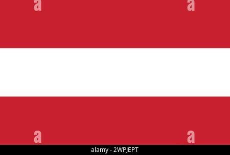 Nationalflagge von Österreich, Zeichen Österreich, Flagge Österreich Stock Vektor