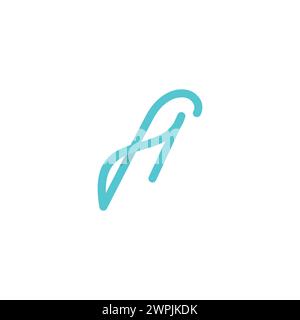 FH-Logo. HF-Buchstabe Stock Vektor