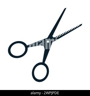 Blaues Scherensymbol Stock Vektor