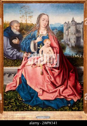 'Die Heilige Familie', 1508, Maestro de Frankfurt, Thyssen Bornemisza Museum, Madrid, Spanien, Europa Stockfoto