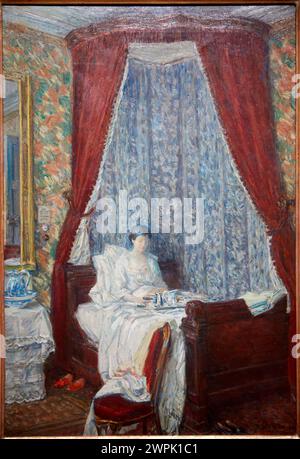 'Das Französische Frühstück', 1910, Childe Hassam (1859-1935), Thyssen Bornemisza Museum, Madrid, Spanien, Europa Stockfoto