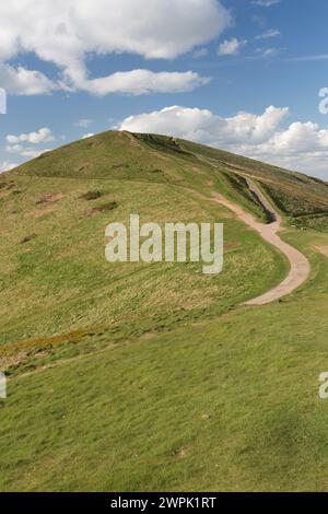 Großbritannien, Malvern Hills, der Wanderweg entlang des Malvern Ridge. Stockfoto