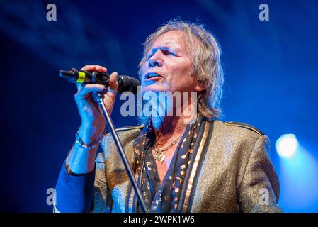 2. September 2022: Pete French - Atomic Rooster gibt ein Konzert beim 2 Days Prog + 1 Festival in Italien Stockfoto