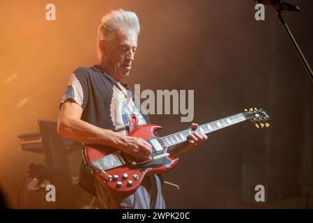 2. September 2022: Steve Bolton - Atomic Rooster gibt ein Konzert beim 2 Days Prog + 1 Festival in Italien Stockfoto