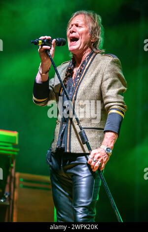 2. September 2022: Pete French - Atomic Rooster gibt ein Konzert beim 2 Days Prog + 1 Festival in Italien Stockfoto