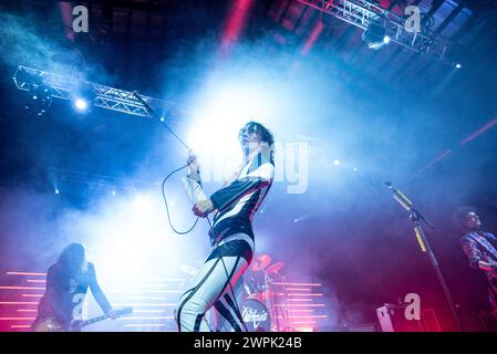 14. Dezember 2023: Justin Hawkins – The Darkness spielt ein Konzert in Mailand Stockfoto