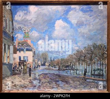 Alfred Sisley, (1839-1899), Hochwasser in Port-Marly, 1876 Stockfoto