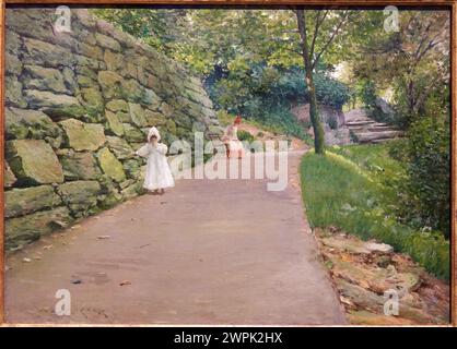 William Merritt Chase (1849–1916), in the Park (A Bypass), Hacia 1889 Stockfoto