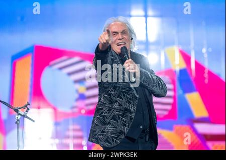 5. Oktober 2023: Riccardo Fogli - I Pooh suonano un Concerto al Mediolanum Forum di Milano, Italien Stockfoto