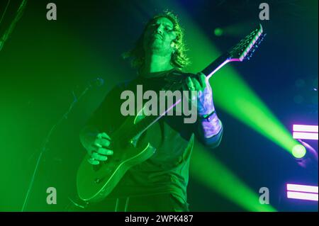 14. Oktober 2023: Andy Marsh - Thy Art Is Murder spielt ein Konzert in Mailand Stockfoto