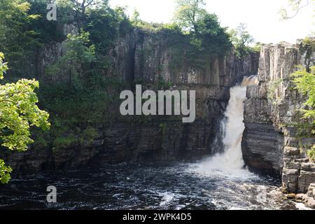 Großbritannien, High Force Wasserfall - Middleton-in-Teesdale. Stockfoto