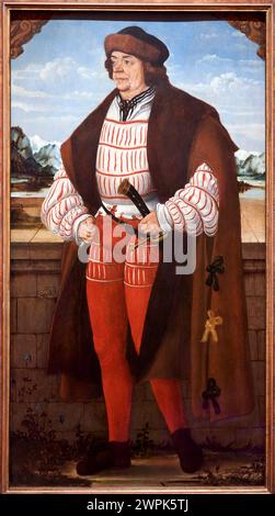 Hans Wertinger (Landshut, Hacia 1465/1470-1533), der Hofnarr genannt 'Ritter Christoph', 1515 Stockfoto