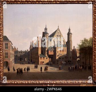 Gerrit Adriaensz. Berckheyde, Haarlem, 1638-1698, Blick auf den Binnenhof, den Haag, 1690 Stockfoto