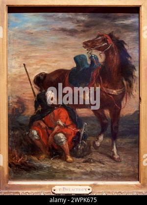 Eugène Delacroix, Charenton-Saint-Maurice, 1798-París, 1863, Arab Rider, 1854 Stockfoto