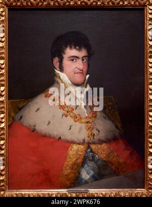 "Porträt von Ferdinand VII", 1814-1815, Francisco de Goya, Thyssen Bornemisza Museum, Madrid, Spanien, Europa Stockfoto