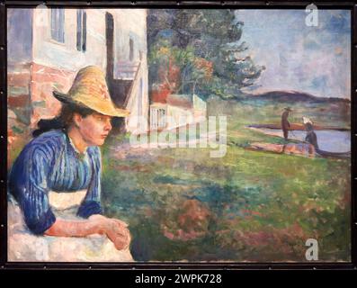 Abend, 1888, Edvard Munch (1863-1944), Thyssen Bornemisza Museum, Madrid, Spanien, Europa Stockfoto