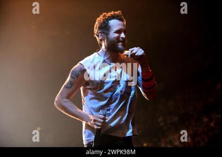 Mailand Italien; 30.06.2008: Jovanotti; italienischer Sänger; beim Live-Konzert im Forum Stockfoto