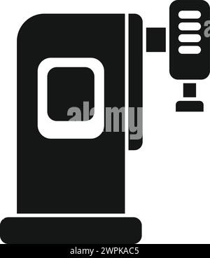 Numerisches cnc-Maschinensymbol einfacher Vektor. Werkzeugindustrie. Beam Laser Control Stock Vektor