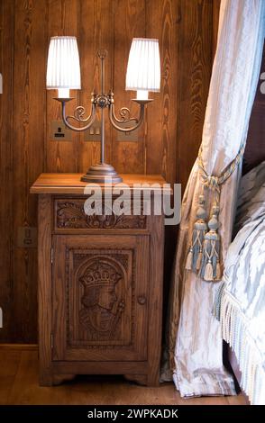 07/14 Tower Suites, Warwick Castle, Warwick, Großbritannien. Stockfoto